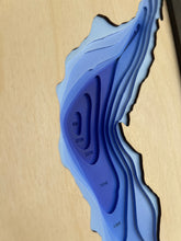 Load image into Gallery viewer, Deka Lake , British Columbia, 3D Wood Map