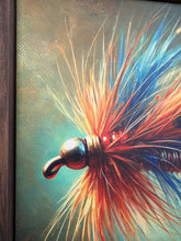 Load image into Gallery viewer, Fly hook art . Canvas print .