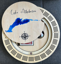 Load image into Gallery viewer, Cribbage board Lake Athabasca , AB