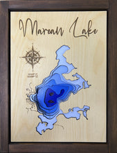 Load image into Gallery viewer, Marean Lake , Saskatchewan 3D Wood Map (10x13”)