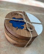 Load image into Gallery viewer, Cold Lake, AB, SK set of 4 Coasters