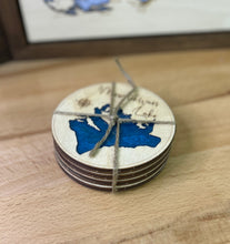 Load image into Gallery viewer, Ministikwan Lake, SK set of 4 Coasters