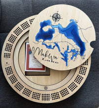 Load image into Gallery viewer, Cribbage board Makwa Lake , Saskatchewan