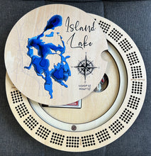 Load image into Gallery viewer, Cribbage board Island Lake , AB