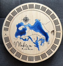Load image into Gallery viewer, Cribbage board Makwa Lake , Saskatchewan