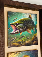 Load image into Gallery viewer, Underwater Predators Collection - Framed Fish Portraits .Canvas print