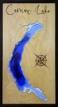 Load image into Gallery viewer, Comox Lake , British Columbia 3D Wood Map