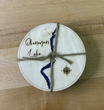 Load image into Gallery viewer, Okanagan Lake, BC set of 4 Coasters