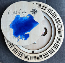 Load image into Gallery viewer, Cribbage board Cold Lake , Alberta, Saskatchewan