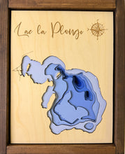Load image into Gallery viewer, Lac la Plonge Lake , Saskatchewan 3D Wood Map (10x13”)