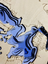 Load image into Gallery viewer, Custom Lake map (10x13”)