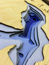 Load image into Gallery viewer, Peck Lake , Saskatchewan 3D Wood Map (10x13”)