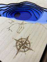 Load image into Gallery viewer, Struthers Lake , Saskatchewan 3D Wood Map (10x13”)