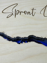 Load image into Gallery viewer, Sproat Lake, British Columbia 3D Wood map (10x13”)