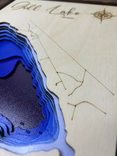 Load image into Gallery viewer, Gull Lake , Manitoba 3D Wood Map (10x13”)