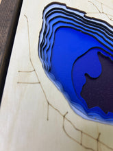 Load image into Gallery viewer, Gull Lake , Manitoba 3D Wood Map (10x13”)