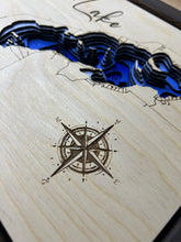 Load image into Gallery viewer, Isle Lake , Alberta 3D Wood Map (10x13”)