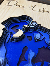 Load image into Gallery viewer, Dore Lake, Saskatchewan 3D Wood Map (10x13”)