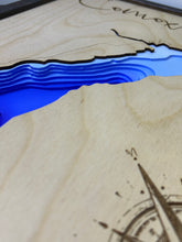 Load image into Gallery viewer, Comox Lake , British Columbia 3D Wood Map