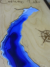 Load image into Gallery viewer, Comox Lake , British Columbia 3D Wood Map