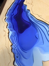 Load image into Gallery viewer, Comox Lake map (Large), BC 3D Wood Lake