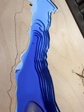 Load image into Gallery viewer, Comox Lake map (Large), BC 3D Wood Lake