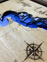 Load image into Gallery viewer, Gleniffer Lake , Alberta 3D Wood Map (10x13”)