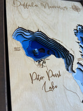 Load image into Gallery viewer, Buffalo Narrows / Peter Pond Lake and Churchill Lake , Saskatchewan 3D Wood Map (10x13”)