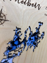 Load image into Gallery viewer, Nemeiben Lake , Saskatchewan 3D Wood Map (10x13”)