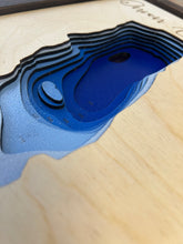 Load image into Gallery viewer, Onion Lake, British Columbia 3D Wood Map (10x13”)