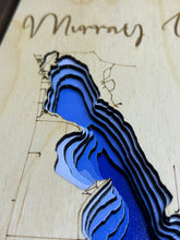 Load image into Gallery viewer, Murray Lake, Saskatchewan 3D Wood Map (10x13”)
