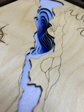 Load image into Gallery viewer, Whitetail Lake, British Columbia 3D Wood Map (10x13”)