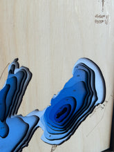 Load image into Gallery viewer, Sandbar Lake, Ontario 3D Wood Map (10x13”)