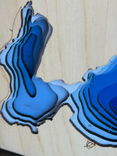 Load image into Gallery viewer, Sandbar Lake, Ontario 3D Wood Map (10x13”)