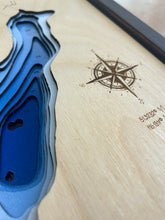 Load image into Gallery viewer, Moraine Lake , Alberta 3D Wood Map (10x13”)