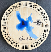 Load image into Gallery viewer, Cribbage board Star Lake, Ontario