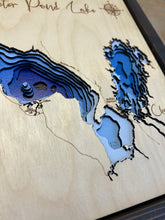 Load image into Gallery viewer, Buffalo Narrows / Peter Pond Lake and Churchill Lake , Saskatchewan 3D Wood Map (10x13”)
