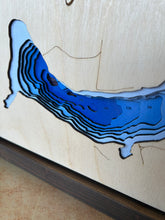Load image into Gallery viewer, Eagle Lake, Saskatchewan 3D Wood Map (10x13”)