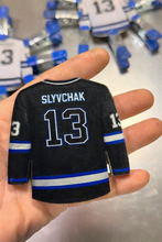 Load image into Gallery viewer, Personalized Acrylic Jersey Magnet – 3” x 3”
