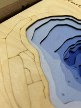 Load image into Gallery viewer, Clearwater Lake , Saskatchewan 3D Wood Map (10x13”)

