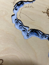 Load image into Gallery viewer, Branch Lake  , Saskatchewan 3D Wood Map (10x13”)
