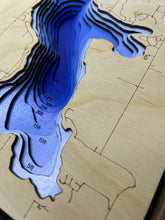 Load image into Gallery viewer, Buck  Lake , Alberta (10x13”) 3D Wood Map

