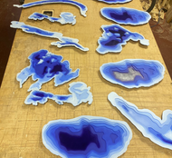 Custom Layered Lake Map