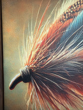 Load image into Gallery viewer, Fly hook art . Canvas print .
