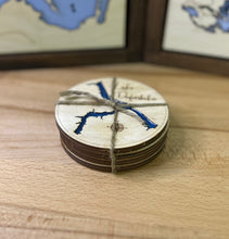 Load image into Gallery viewer, Lake Diefenbaker, SK set of 4 Coasters
