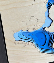 Load image into Gallery viewer, Skeleton Lake, Alberta 3D Wood Map (10x13”)
