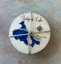 Load image into Gallery viewer, Jackfish Lake, SK set of 4 Coasters
