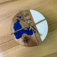 Little Fishing Lake, SK set of 4 Coasters