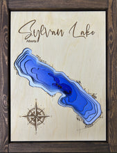 Load image into Gallery viewer, Sylvan Lake , Alberta 3D Wood Map (10x13”)
