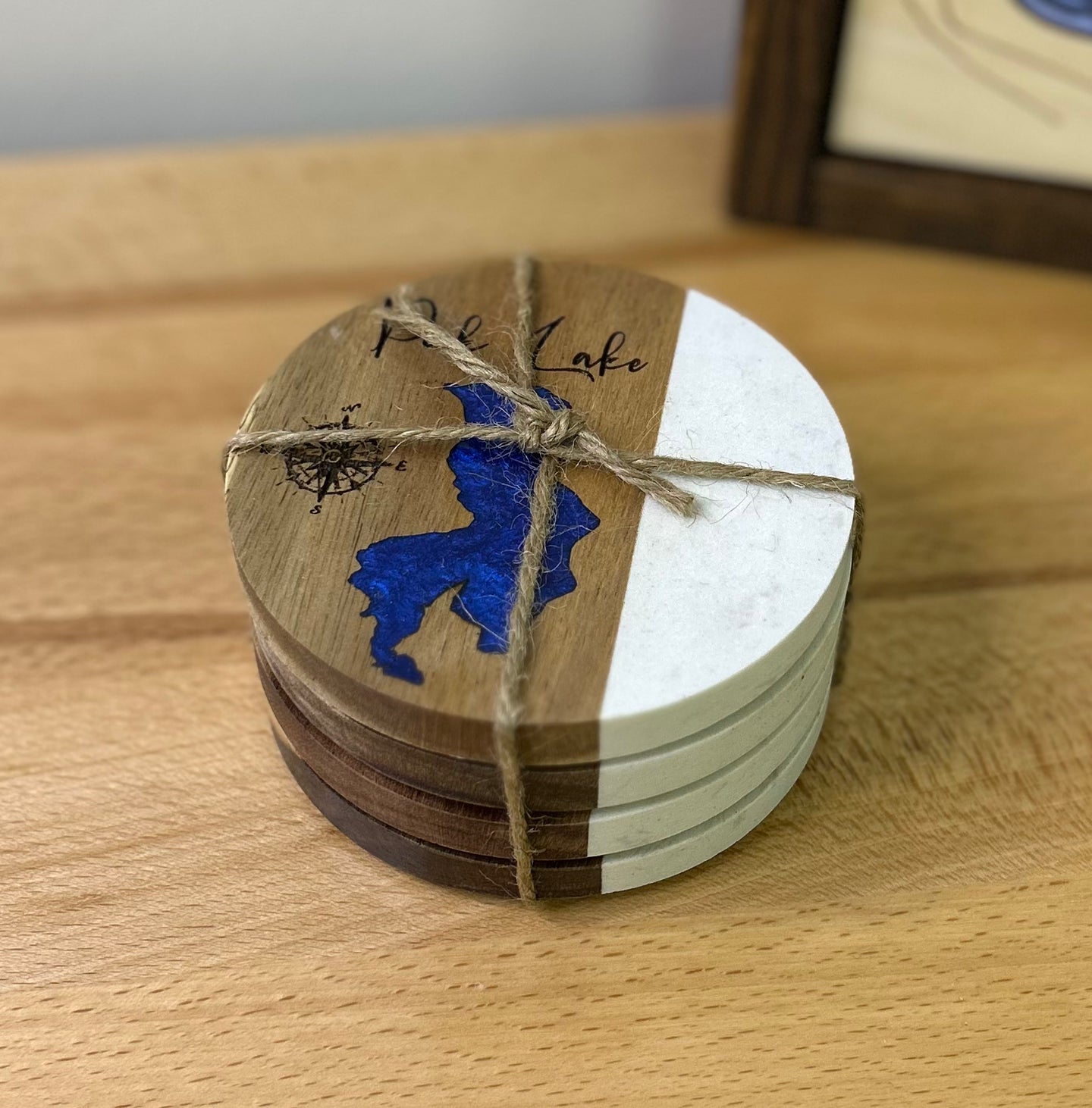 Peck Lake, SK set of 4 Coasters